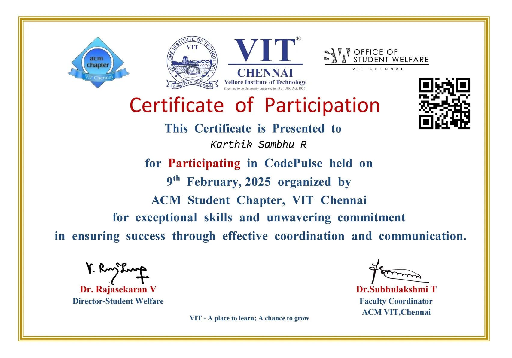 Certification